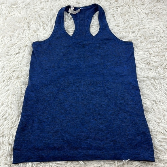 Lululemon Swiftly Tech Tank Heathered Blue Black - Picture 1 of 4